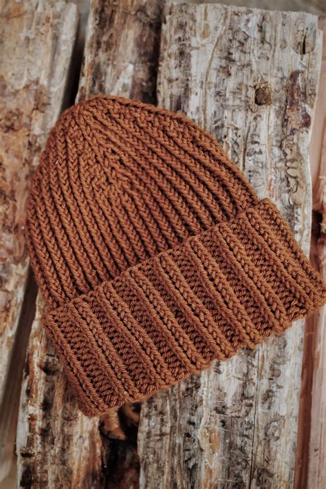 Ribbed Beanie Knitting Pattern