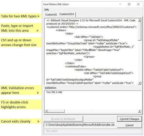 Ribbon customUI XML Editor yoursumbuddy
