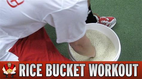 Rice bucket exercises. Rice bucket training is a fairly simple concept – get a bucket, some rice, and dig your hands into the rice. But what hand movements are the best for rice bucket training? Below are the exercises I tried. A general rule of thumb is that beginners can start out doing each rice bucket movement 20 times and work their way up to 50-100 times each. 