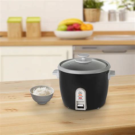 Rice cooker rice pudding.  Easy-to-use single switch control See-through gl...