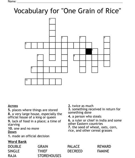 Rice or corn crossword. The Crossword Solver found 30 answers to "Wheat, corn or rice cereal", 4 letters crossword clue. The Crossword Solver finds answers to classic crosswords and cryptic crossword puzzles. Enter the length or pattern for better results. Click the answer to find similar crossword clues . Enter a Crossword Clue. 