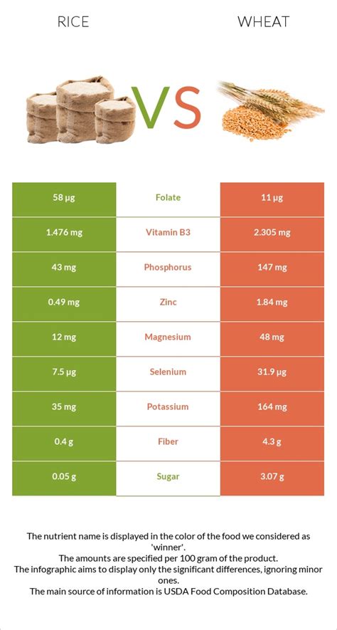 Rice vs Wheat - Health impact and Nutrition Comparison