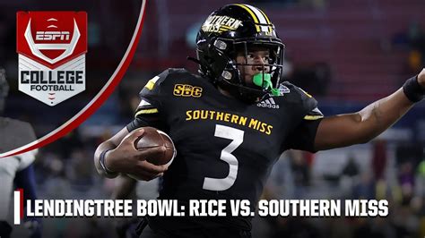 Rice vs. Southern Mississippi: Free Live Stream LendingTree Bowl