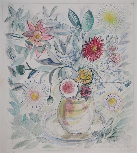 Richard Bawden Flowers & Patchwork Limited Edition …