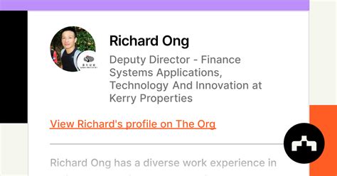 Richard Ong - Deputy Director - Finance Systems …