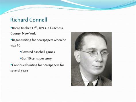 Richard connell biography summary examples