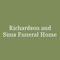 Richardson and Sims Funeral Home | provides complete funeral services to the local community.