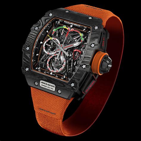 RM 037 - Powered by the CRMA1 calibre, self-winding movement, and a 50-hour power reserve. RM 055 - Powered by the RMUL2 calibre, manual skeletonized movement, and a 55-hour power reserve. Richard Mille watches specialist Avi & Co. stocks a large inventory of the most difficult-to-find RM watches including RM27 and RM011. . 