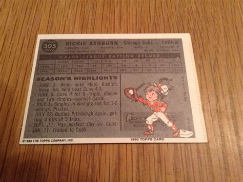 Richie Ashburn Baseball Trading Cards for sale eBay