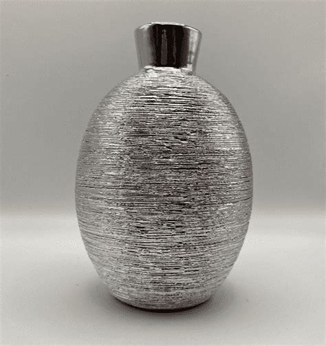 Richland Vases Elegant Ceramic Silver 6" - Walmart.com