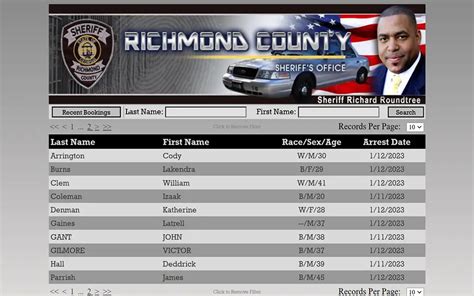 Jail and Inmate Records. Search Richmond County jail an