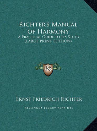 Richters manual of harmony a practical guide to its study by ernst friedrich richter. - Contributo allo studio delle tradizioni popolari marchigiane..