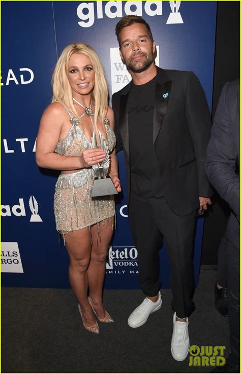 Backstage at the 29th Annual GLAAD Media Awards, Vanguard Award winner Britney Spears talks with Access' Scott Evans about Ricky Martin. Plus, she discusses .... 