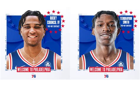 The Sixers agreed to three two-way deals immediately following the 2023 NBA Draft, with Ricky Council IV and Terquavion Smith headlining the group. The Sixers did add a few players on draft night.. 