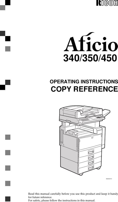 Ricoh aficio340 aficio350 af450 copier b w digital manuals. - Panasonic lumix dmc gh4 service manual repair guide.