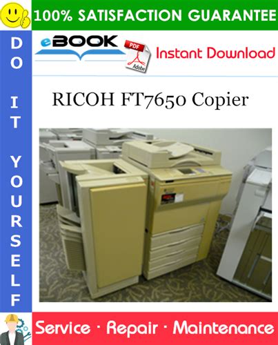 Ricoh ft7650 copier service repair manual parts catalog. - El triangulo del dolor (relaciones humanas).