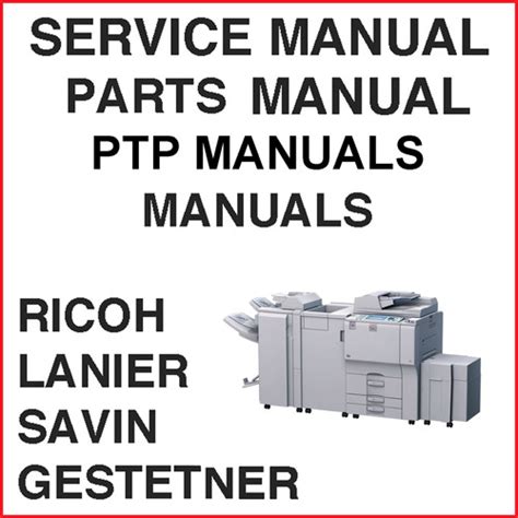 Ricoh mp 6001 6001sp 7001 7001sp 8001 8001sp 9001 9001sp manual de servicio ptp catálogo de piezas descarga de manuales. - Manuale delle parti del selezionatore del campione 720a.