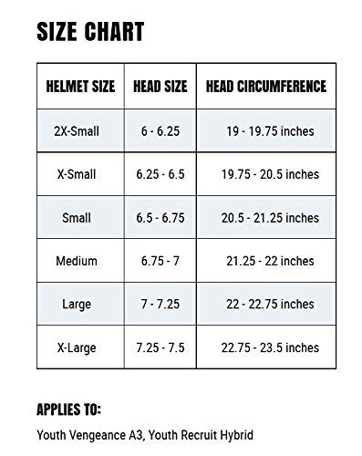 Riddell Speedflex Size Chart A Visual Reference of Charts Chart Master