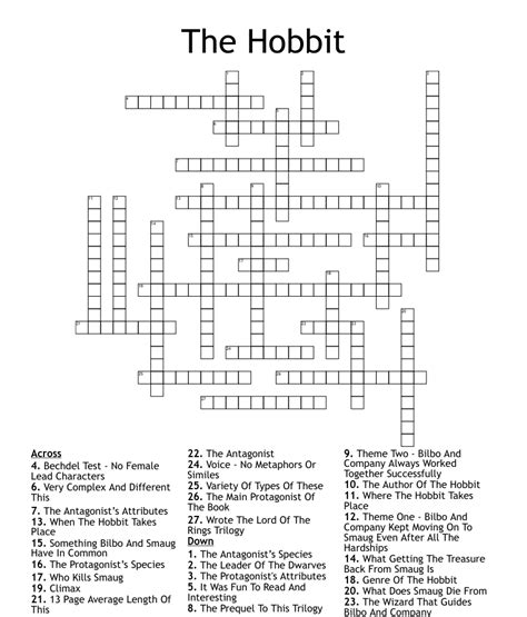 Riddle solver in the hobbit crossword. Things To Know About Riddle solver in the hobbit crossword. 