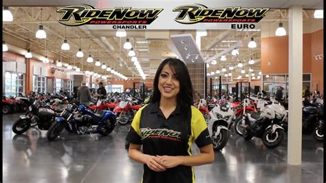RideNow Chandler / Euro is a Powersport dealer in Chandler, AZ, featuring new and used ATVs, Side x Sides, Watercraft and Motorcycles. We offer sales, parts, service, and financing near Phoenix, Mesa, Scottsdale, and Tempe..