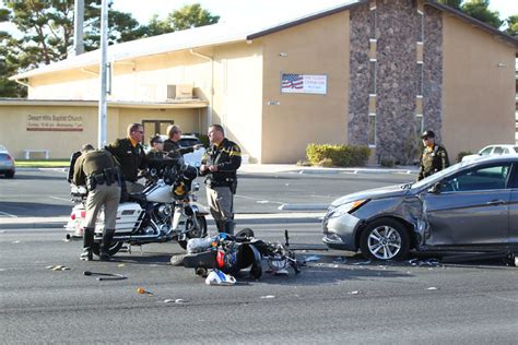 Rider Injured in Motorcycle-Vehicle Collision near Nellis Boulevard [Las Vegas, NV]