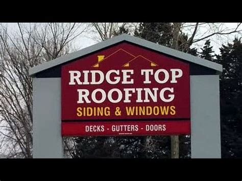 Ridge top exteriors. Ridge Top Exteriors, Inc. offers residential and light commercial roofing and repair services. They offer complete roof replacement and repair services and work with insurance companies. 