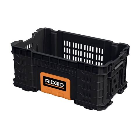 RIDGID 22-Inch Pro Box Tool Bin in Black. Model # 17202245 SKU # 1001010726. (1065) $49. 98 / each. Out of Stock Online. Check In-Store for Availability. View Details. Compare.