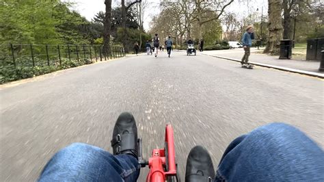 Riding Banana Bike at Battersea Park - YouTube