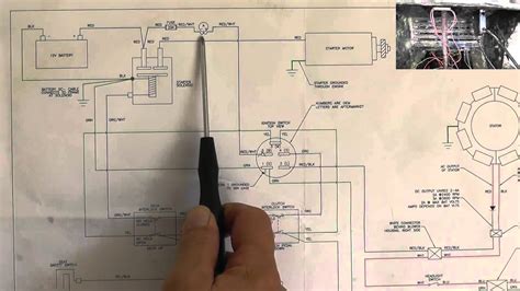 Riding Mower, Starting System Wiring Diagram - Part 1