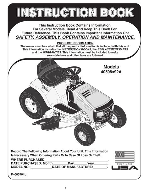 Riding lawn mower repair manual murray 40508x92a. - Who s who of pro baseball a guide to the.