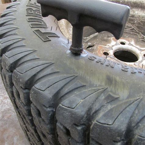 Riding mower side wall tire repair Lawn Care Forum