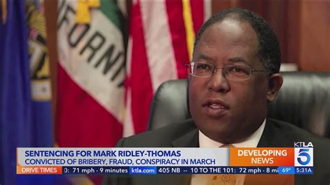 Ridley-Thomas to be sentenced on corruption charges