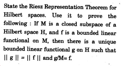 Riesz Representation Theorem (Hilbert Spaces) - ProofWiki