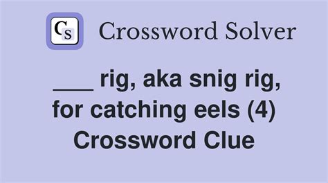 Rigging - 2 answers Crossword Clues