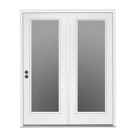 Right hand inswing french patio door. JELD-WEN 60-in x 80-in Tempered Primed Fiberglass Right-Hand Inswing French Patio Door. Item #624544. Model #LOWOLJW182200030. Features long term cost saving Low-E glass. Fiberglass doors have registration lines that simulate the construction and look of a true wood Door. ... Right-hand inswing Patio Doors. 