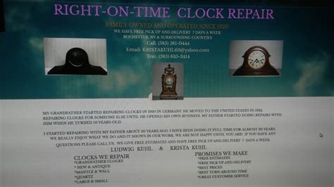 Right on time clock repair Rochester NY - Facebook