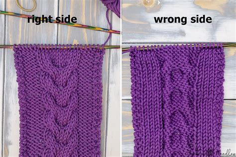 Right side vs wrong side in knitting 5 tips to them apart as a beginner