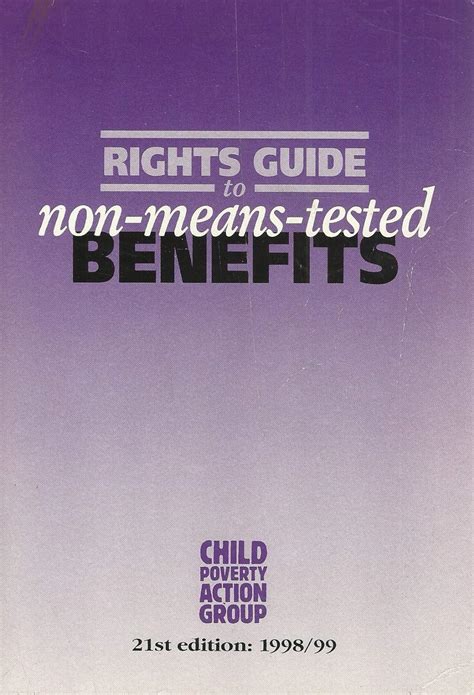 Rights guide to non means tested benefits. - Catalogue collectif des livres français d'érudition.