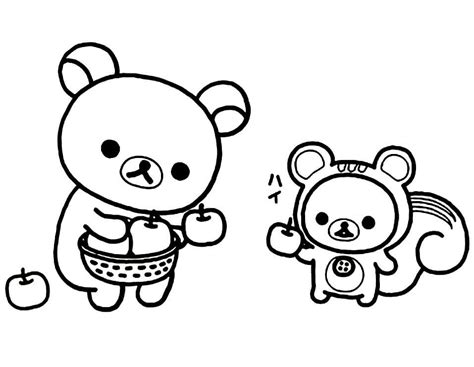 Rilakkuma Coloring Pages Coloring Pages