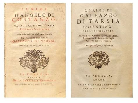 Rime di galeazzo di tarsia. - A historical guide to james baldwin historical guides to american authors.