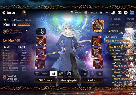 Rimuru epic seven build. The end-game stats that you’d want to aim for Cidd are: 3000+ ATK. 230+ Speed. At least 90% Crit Rate (100% is optimal) As much Crit DMG as possible (aim for about 300%+) These stats also work when you’re using him for the Banshee Build. Just remember to pair that build with Daydream Joker, for extra damage. 