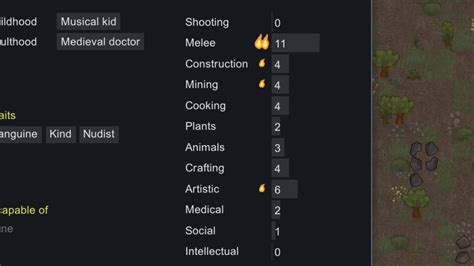 Rimworld skill levels.  Old thread but this comes up high in google re...