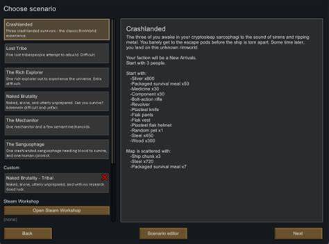 Rimworld starting pets. 1234 - Scenario system added.  Once tamed, pen animals cannot an...