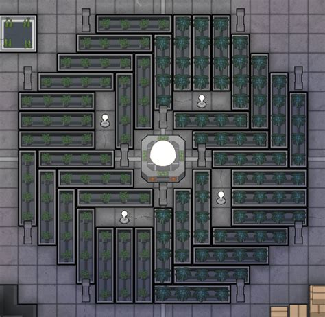 Rimworld sun lamp. Into such a room you can fit either 79 tiles of farmabe soil (9 * 9 - 2 for the lamp and the heater), or you can have 10 hydropinc basins with the total of 40 growing slots in them. Power. A soil farm described above will usually take 700W (600W for the sun lamp + 100W for the heater), while each of the hydroponic setups also requires 70W ... 