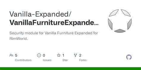 Rimworld vanilla expanded github.  Contribute to Vanilla-Expanded/VanillaArmourExp...