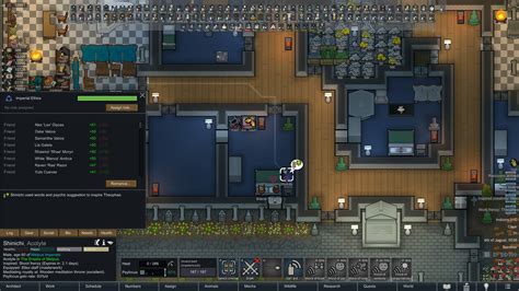 Rimworld word of inspiration. Chickens are pen animals. Once tamed, pen animals cannot and do not need to be trained any further. But if left outside of a pen or caravan hitching spot, pen animals will eventually roam outside your colony. Making a caravan is not required to tie animals to a caravan hitching spot. A female chicken produces 1 egg every 1 day. 