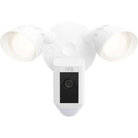 Ring 5AT3T2 Floodlight Security Camera With Siren White