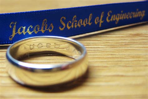 We invite graduating engineers of the Jacobs School of Engineering, families, and friends to participate in Ring Ceremony. The ceremony will include recognition awards, a keynote speaker, the Jacobs.... 