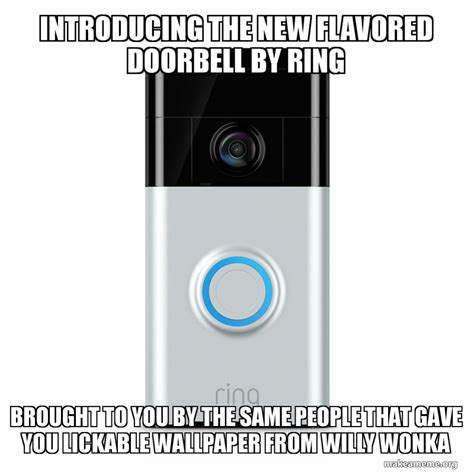 Ring doorbell meme template. 