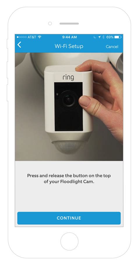 Nest Cam (battery) or Nest Cam with floodlight. Plug the camera into a power source. Locate the reset button on the back of the camera. Tip: The reset button on the Nest Cam (battery) is located on the back of the camera head. Press and hold for five seconds.. 